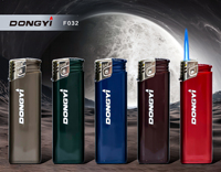 Briquet à gaz électrique rechargeable en métal Dongyi 2025 OEM, vente en gros, pour cigares, avec logo personnalisé