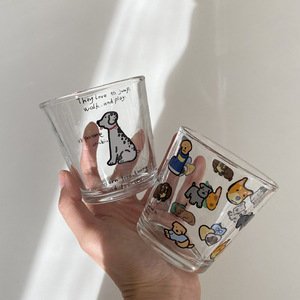 Lelyi Style japonais petite boisson tasse Ins dessin animé crochet <span class=keywords><strong>verre</strong></span> résistant aux hautes températures boîte-cadeau pour boissons - Product Image 3