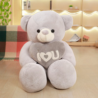 Ours en Peluche de la Saint-Valentin avec Cœur, Peluches Géantes pour Cadeaux de Petite Amie 50/75/95/135cm