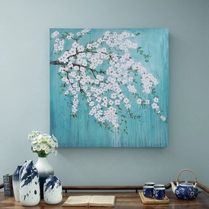 EAGLEGIFTS-pintura grande europea de flores, pintura al óleo de lienzo 3D con Marco, Cuadrado Vertical moderno - Product Image 2