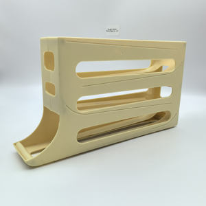 Contenedor de almacenamiento de plástico PP blanco de 4 capas Organizador de huevos frescos plegable Técnicas de inyección Dispensador de huevos - Product Image 4