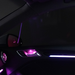 40 LED RGBW Car Interior Atmosphere <b>Light</b> with Pure White Mode and <b>Rainbow</b> Flow Chasing Effects for Customized Mood Settings - Product Image 1