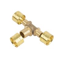 Robinet d'arrêt en laiton pour tuyaux PEX, haute pression, durable, raccords de tuyauterie, fabricant OEM, taille personnalisée