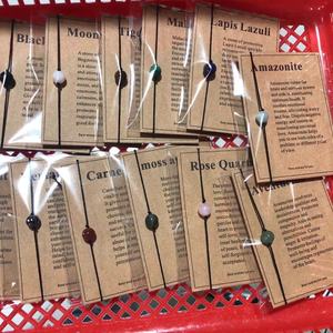 Bán Buôn Chất Lượng Cao Chữa Bệnh Pha Lê Hand Made 8Mm Vòng Đeo Tay Pha Lê Trang Sức Với Thẻ Tùy Chỉnh - Product Image 3