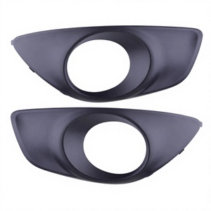 Pour Hyundai Cache-phare antibrouillard avant 86523-2B700 86524-2B700 Plastique noir Côté gauche et droit - Product Image 1