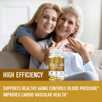 60 capsules de COQ10 en gélules molles, soutien des fonctions cardiaques et cérébrales, complément alimentaire, capsules de COQ10 en gélules molles, vitamine