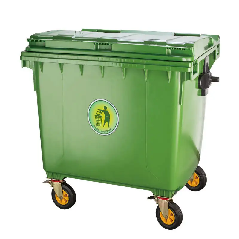 Hot bán xuất khẩu công cộng Thùng rác với bàn đạp/Nhựa Thùng rác với bánh xe/Nhựa thùng rác có thể