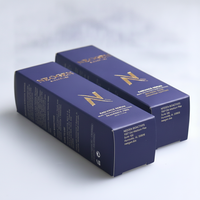 Boîte en carton écologique non couché avec logo gaufré mat pour sérum hydratant – Emballage cosmétique