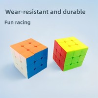 Lanhang Toys Wholesale 3x3 Magic Cube Couleur Unie ABS Jouet Éducatif Anti-Stress pour Débutants et Compétitions