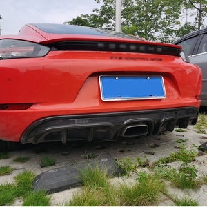 Diffusore Posteriore per Paraurti Compatibile con <span class=keywords><strong>Porsche</strong></span> 718 Boxster <span class=keywords><strong>Cayman</strong></span> 2016-2018 in Vera Fibra di Carbonio - Product Image 3