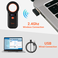 TERA Portable Pet Microchip Scanner W90D Lector de etiquetas de animales Almacenamiento DE DATOS Funciona con Bluetooth 2,4G Inalámbrico y USB con cable