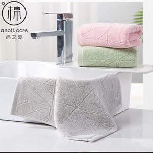 Serviettes à main en pur coton 34x34cm, couleur unie, épaisses et absorbantes, pour usage domestique - Product Image 5