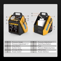 AUTOOL AST612 Machine de vidange d'huile de frein pour voiture avec bouteille de recyclage de 1L, kit de pompe de purge de liquide de frein pour B-enz