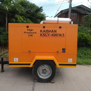 Kaishan KSCY -400/14.5bar Compressor De Ar Estacionário Portátil 15m3/min Órgão Indústria Têxtil Motor Diesel Motor Kompresor