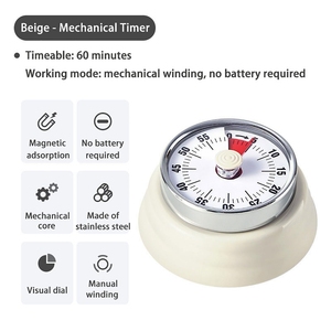 60 Minuten Visuele <span class=keywords><strong>Timer</strong></span> Keuken Klaslokaal Bureau Magnetische Klok Kids Pomodoro Studie <span class=keywords><strong>Timer</strong></span> Klok Visuele Countdown Timers - Product Image 4