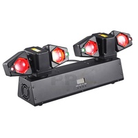 Puissant double axe à quatre bras trois-en-un stroboscope Cool Laser Beam LED Source de lumière pour les danseurs Shocking Stage Integrated Burst