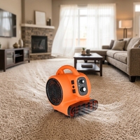 Sèche-tapis électrique 1/4 HP 1000 CFM à faible bruit, souffleur et déplaceur d'air portable pour usage domestique, commercial et automobile