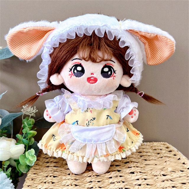 Cotton Doll Clothing No Dolls Cute Lolita Clothing Uniform 20CM Plush Doll Dress for Girl