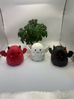 Jouet Squishy Géant Ange Fantôme en TPR à Rebond Lent, Doux et Mignon, Jouet Sensoriel Anti-Stress pour Halloween