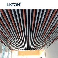Azulejos de techo de listones de aluminio falsos decorativos para hoteles y restaurantes, deflectores, diseños de Metal para decoración de interiores