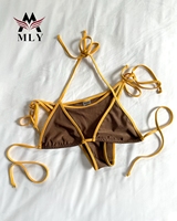 MLY Vacation Series Jupe longue Maillot de bain Couverture Bikini Taille haute Jupe de plage Maillot de bain trois pièces Robe longue de plage