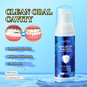 SADOER OEM rimuovere le macchie di tè profumo naturale a base di erbe soda sbiancante denti lavaggio cura orale schiarente proteggere mousse dentale - Product Image 4