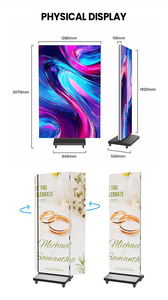 Full Color <strong>Led</strong> Electronic Advertising Tri-fold Poster <strong>Frame</strong> Display <strong>Screen</strong> P2.5 P1.86 P1.5 Tri Fold <strong>Led</strong> Poster - Product Image 5