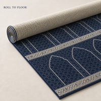 Tapis de prière en polyester pour mosquée, 15 mm, pour projet de salle de prière musulmane