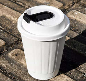 Vasos de Papel Desechables con Relieve para Bebidas Calientes, Vasos de Café Modernos con Textura y Tapas para Cafeterías, Tiendas de Bebidas y Comida para Llevar - Product Image 6