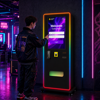 Distributeur automatique de tabac sur pied, compatible ADA, en acier inoxydable, écran tactile 32'', vérification de l'âge, enveloppe personnalisée, bar, KTV, club
