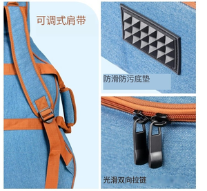 Fábrica de China, venta al por mayor, cierre de cremallera de poliéster de alta calidad, tamaño personalizable y bolsa de guitarra de color - Product Image 6