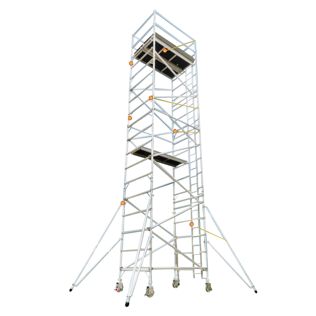 Lightweight Foldup Mobile Scaffold Tower Aluminum Climb Ladder for Construction Scaffolding Tower