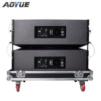 Système de sonorisation de scène extérieure professionnel KA212 Active Line Array avec deux enceintes de 12 pouces