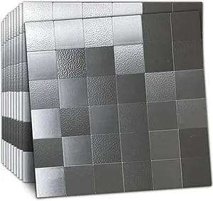 פרימיום קליפת מקל אריח Backsplash מקל על טורקיז ערבסק עצמי דבק קיר אריחי מטבח וחדר רחצה