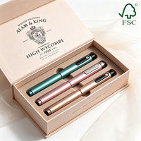 Boîte à stylos en carton rigide de qualité supérieure avec fermeture magnétique, plateau amovible en EVA, traitement de surface personnalisé, emballage cadeau de boutique