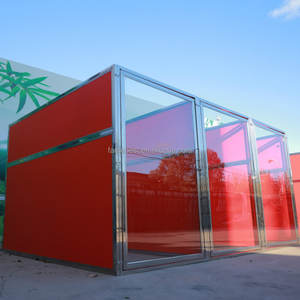 Custom Dog Boarding modulare a piedi in canile corre in acciaio inox canili con porta in vetro e pannelli HDPE - Product Image 6