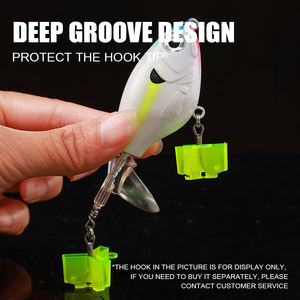 LUSHAZER 50ピース/箱釣りトレブルフックプロテクターカバーフックフックガード収納ボックス釣りタックルアクセサリー - Product Image 3