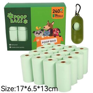 Sacs à déjections canines biodégradables verts, étanches et parfumés, avec LOGO GRATUIT, EPI/D2W+HDPE - Product Image 5