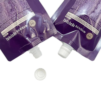 Sac d'emballage cosmétique personnalisé pochette à bec verseur pour crème solaire emballage sacs en plastique de voyage écologiques