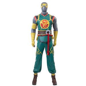 Costume de Cosplay pour hommes de vente directe d'usine semblable au mensonge de Lin de Tekken dans le jeu de Cosplay de Zhengfeng ensemble complet avec pantalon et haut - Product Image 4