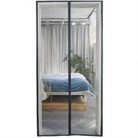 Mosquitera con Marco de Aluminio, Plegable y Deslizante, Puerta Mosquitera Retráctil con Pantalla Interior de Poliéster, Precio al por Mayor
