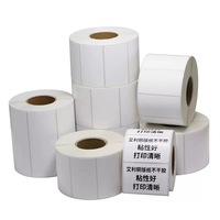 Etiquetas Adhesivas en Blanco de Tamaño Personalizado, Rollo de Etiquetas Térmicas, Etiquetas de Envío de 30*40 mm para Embalaje y Uso Comercial