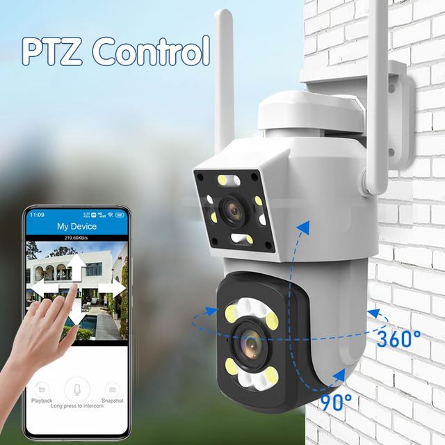Chinese Home Wifi Video Surveillance Cameras with Night Vision SD Card & NVR Data Storage CMOS Sensor