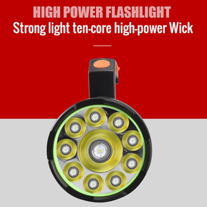 Projecteur <span class=keywords><strong>LED</strong></span> ABS portatif, <span class=keywords><strong>lampe</strong></span> de poche <span class=keywords><strong>rechargeable</strong></span> par USB, étanche, pour les urgences, les tempêtes, les pannes de courant, la chasse, la randonnée - Product Image 2