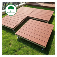 Plateforme de terrasse préfabriquée en bois composite WPC, modulaire, facile à installer, réutilisable, mobile, imperméable, pour camping, événements, cour et jardin