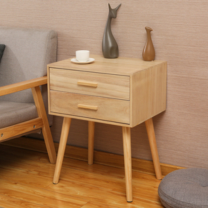 Mesitas de noche para dormitorio nórdico de Hotel, armario lateral pequeño de madera, mesas auxiliares para sofá, muebles para el hogar, armarios de almacenamiento para sala de estar - Product Image 3