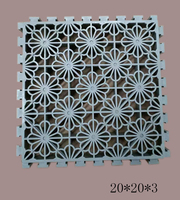 Pabrik Weihua Menyediakan Lantai Plastik Grille 20x20cm Model 30 Cetakan Satu Bagian untuk Kolam/Pit dengan Permukaan Bertekstur Anti-Selip.