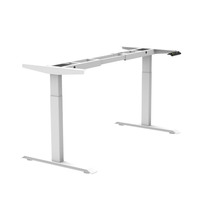 Bureau assis-debout motorisé électrique moderne en fer de haute qualité à double moteur, réglable en hauteur, avec garantie de 5 ans