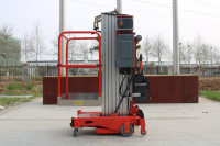 Échelle manuelle portable haut de gamme USA 4-10m 150kg, élévateur à mât unique en alliage d'aluminium