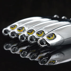 RTS223-fat miroir galvanoplastie placage Chrome métal gabarit chromage métal coulé gabarit leurre en alliage de zinc <span class=keywords><strong>Spinner</strong></span> triple crochet <span class=keywords><strong>DUO</strong></span> - Product Image 3